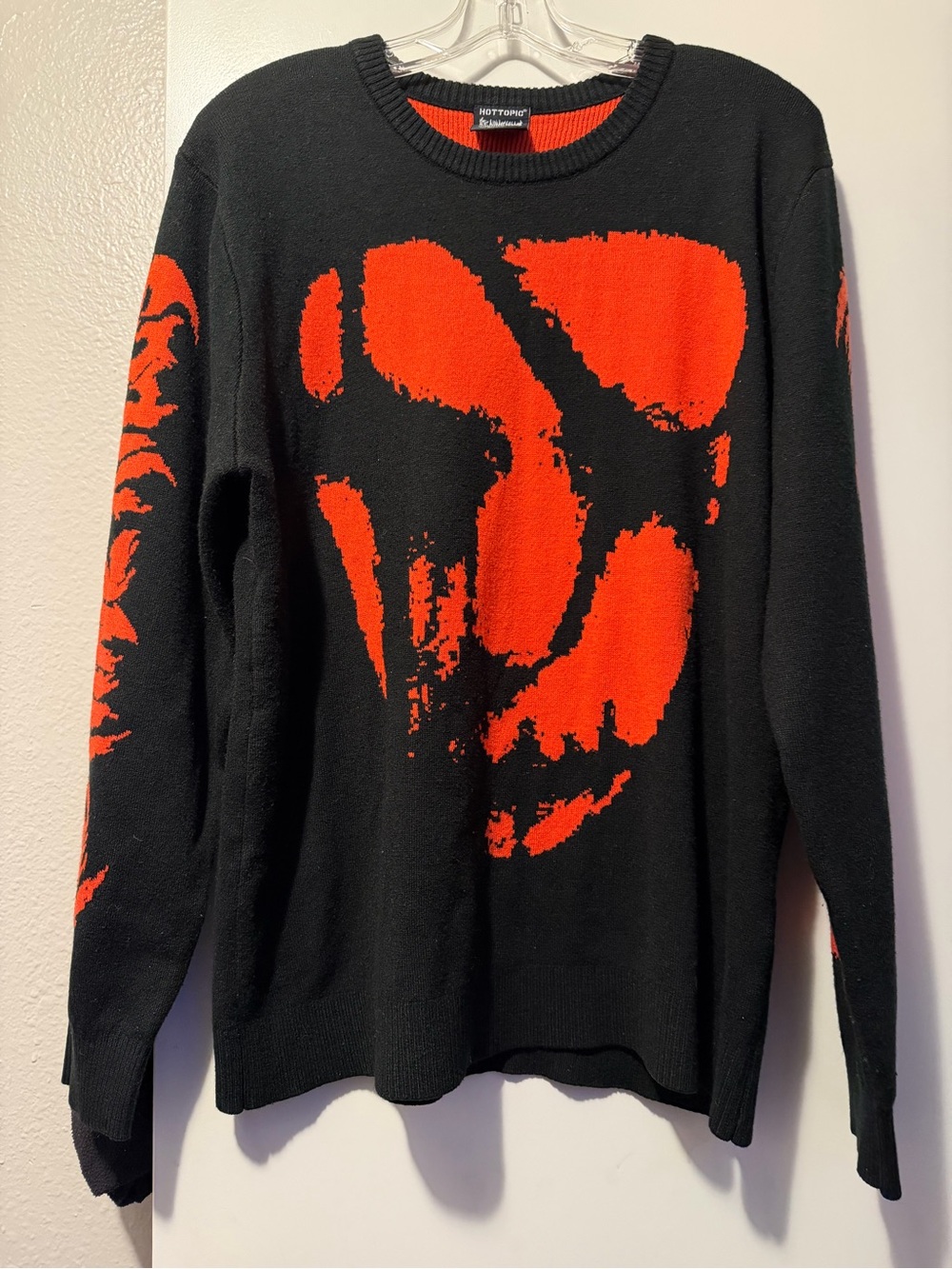 Hot Topic Ice Nine Kills, Black and Red Graphic Crewneck Sweater